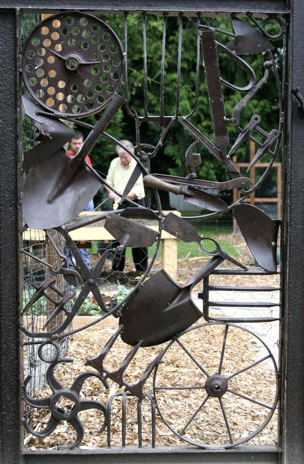 Recycled Metal work gate